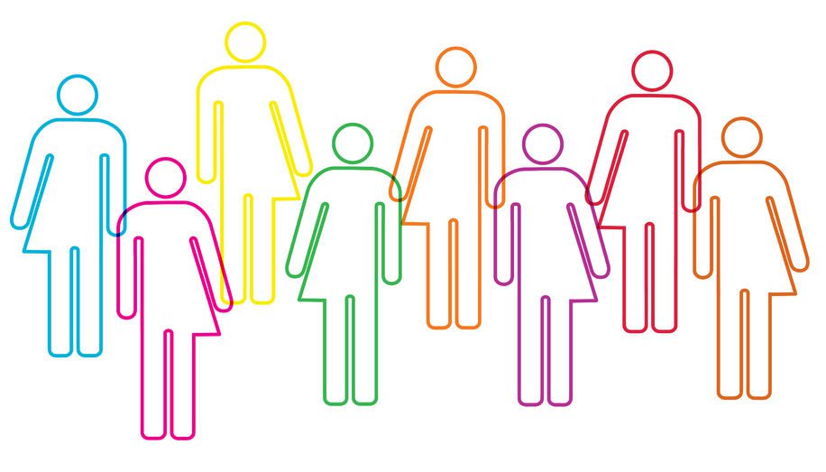 34984973 - gender diversity illustration